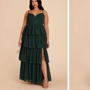 Lola Green Tiered Maxi Dress